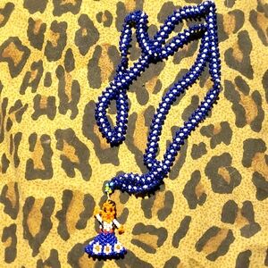 Vintage native seed bead glass necklace